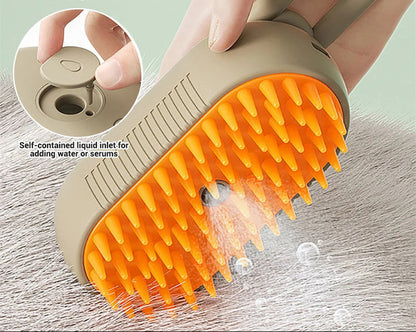 3-in-1 Elektrische Dampf-Tierbürste