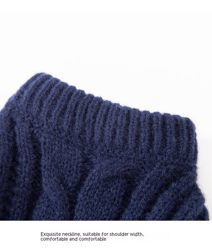 Lässiger, einfarbiger Haustierpullover – warm & fusselfrei für Katzen